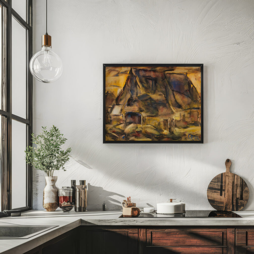 Bauernhaus in Holstein 1922 Christian Rohlfs 6 mockup
