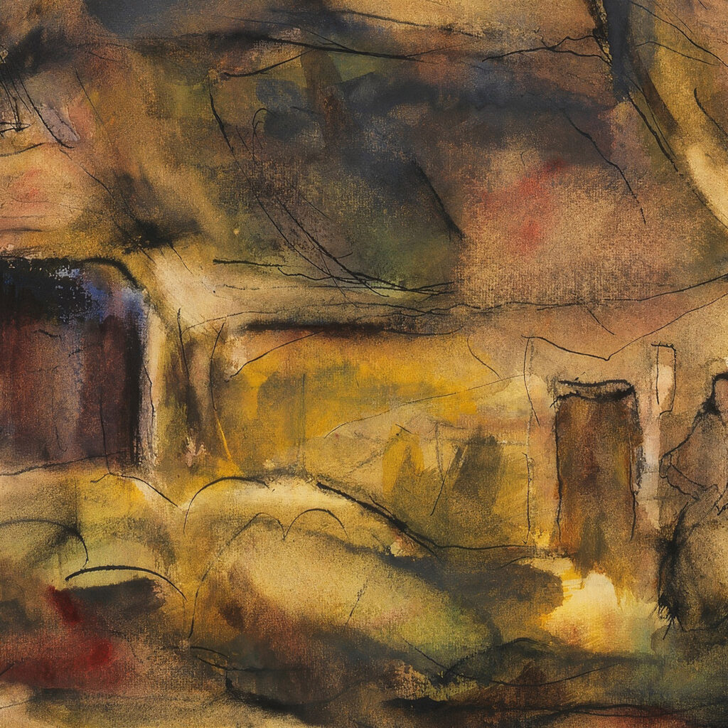 Bauernhaus in Holstein 1922 Christian Rohlfs 8 mockup