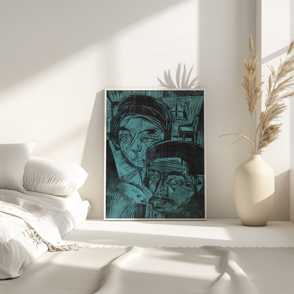 Bauernpaar in der Hutte Andres und Annamargret Muller 1919 Ernst Ludwig Kirchner 4 mockup