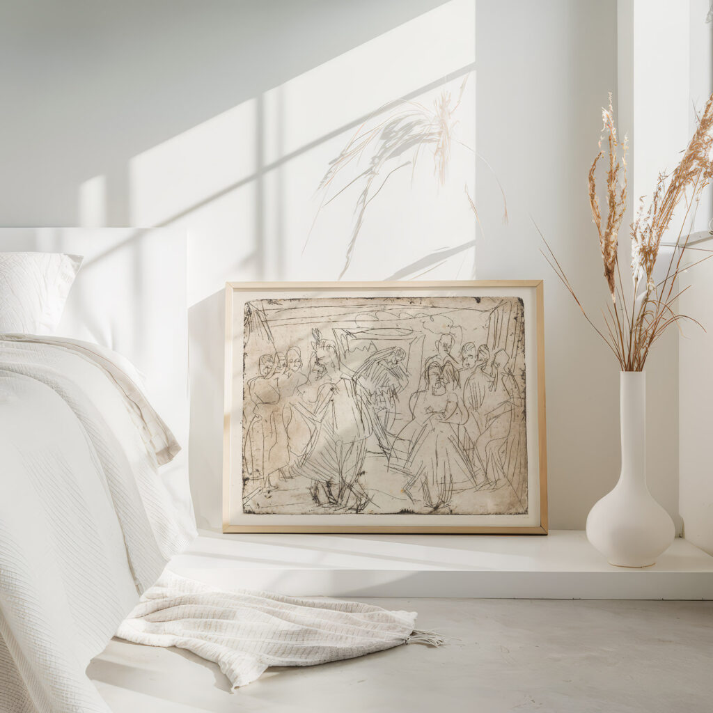 Bauerntanz in der Sennhutte 1920 Ernst Ludwig Kirchner 4 mockup