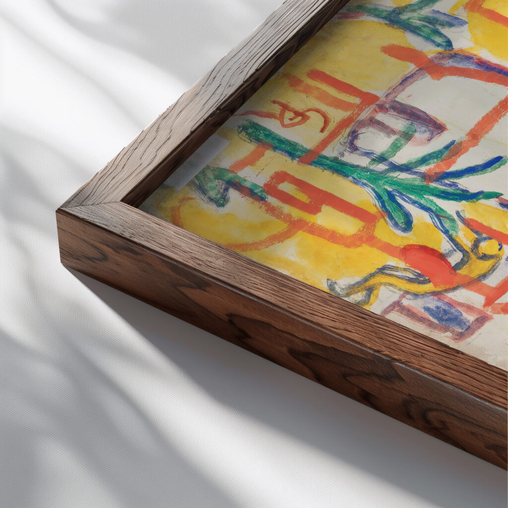 Baume 1913 Christian Rohlfs close up dark wood mockup