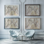 Baumgruppe in Konigstein 1916 Ernst Ludwig Kirchner framed posters mockup