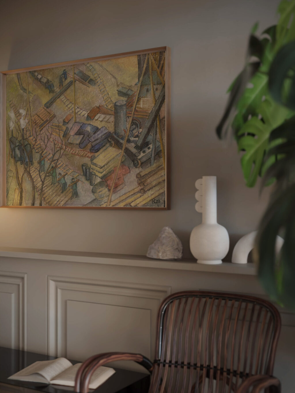 Bauplatz der I. G. Farben 1928 Pauline Kowarzik 3 video mockup