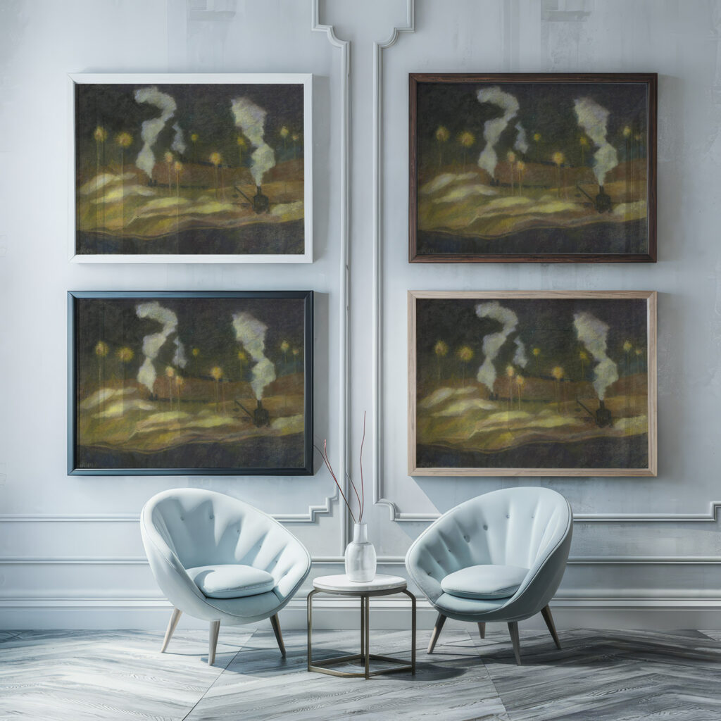 Bauplatz der I. G. Farben 1929 Pauline Kowarzik 1 framed posters mockup