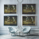 Bauplatz der I. G. Farben 1929 Pauline Kowarzik 1 framed posters mockup