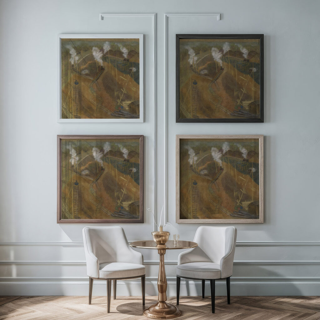 Bauplatz der I. G. Farben Pauline Kowarzik framed posters mockup