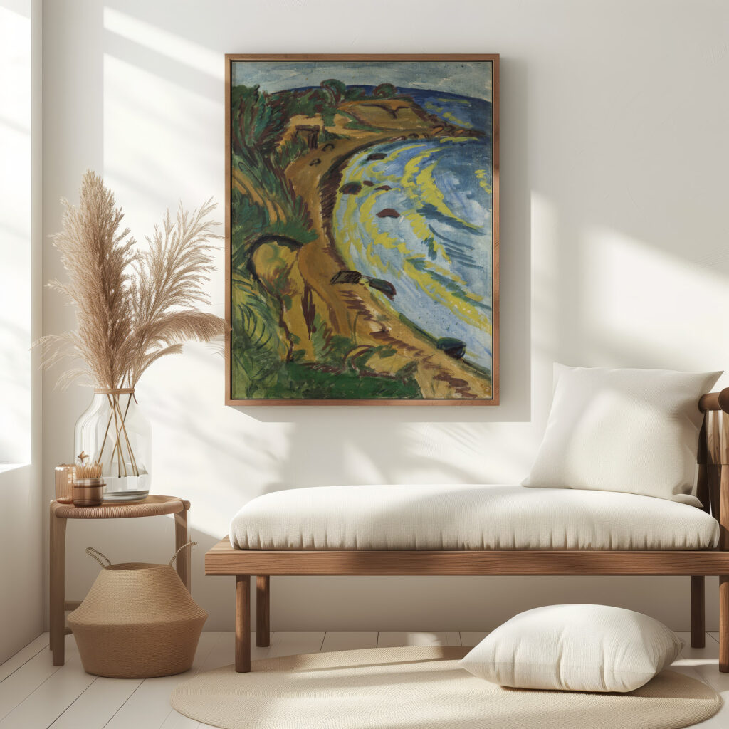 Bay on the Coast of Fehmarn 1913 Ernst Ludwig Kirchner 5 mockup