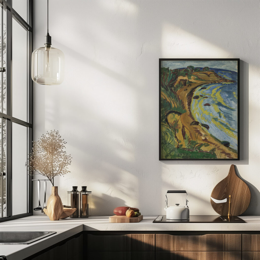 Bay on the Coast of Fehmarn 1913 Ernst Ludwig Kirchner 6 mockup