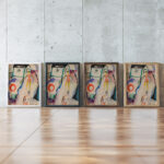 Beach 1917 Sulho Sipila framed posters mockup