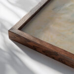 Beach 1927 Tadeusz Makowski close up dark wood mockup