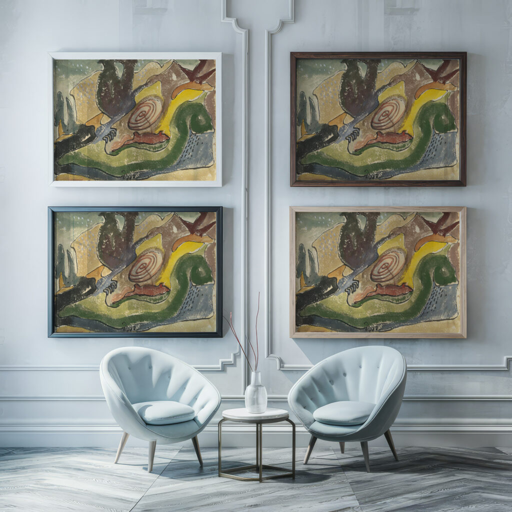 Beach 1940 Arthur Dove framed posters mockup