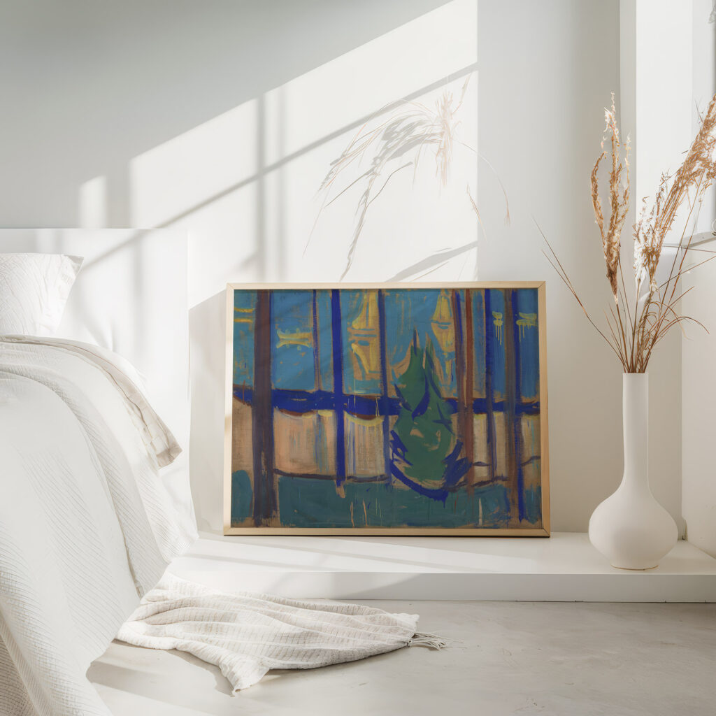 Beach Landscape with Trees and Boats 1905–06 Edvard Munch 4 mockup