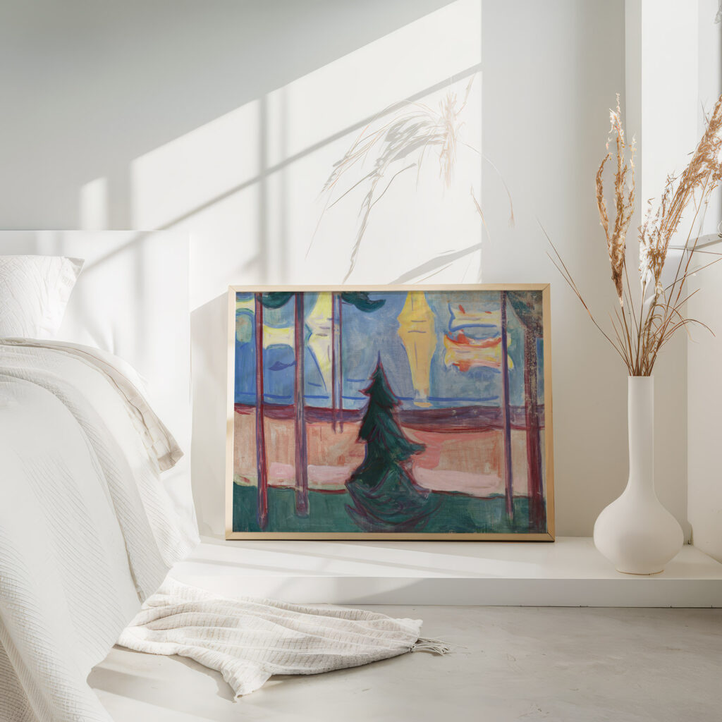 Beach Landscape with Trees and Boats 1905–1906 Edvard Munch 4 mockup