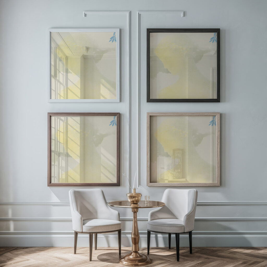 Beatrice 1897 Odilon Redon framed posters mockup