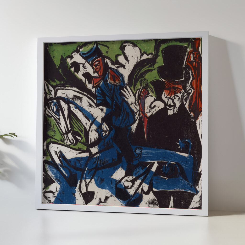 Begegnung Schlemihls mit dem grauen Mannlein auf der Landstrasse 1915 Ernst Ludwig Kirchner 5 mockup