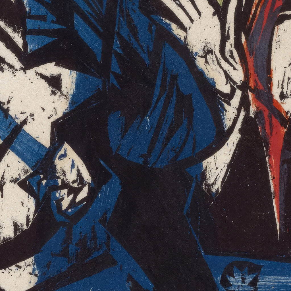 Begegnung Schlemihls mit dem grauen Mannlein auf der Landstrasse 1915 Ernst Ludwig Kirchner 8 mockup