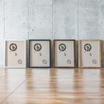 Behind the Back of the Gods 1928 Laszlo Moholy Nagy framed posters mockup