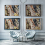 Beim Schlachten 1926 Paul Kleinschmidt framed posters mockup