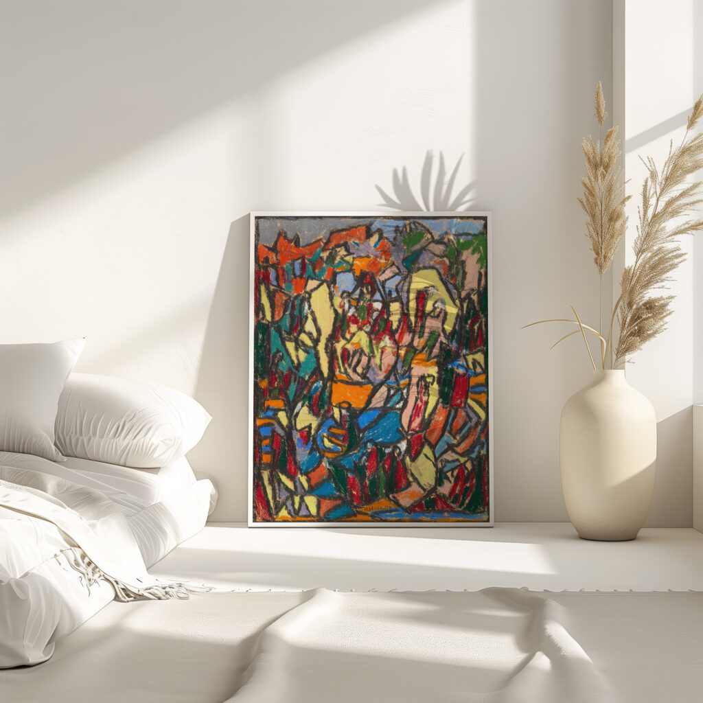 Belebte Landschaft 1925 Adolf Holzel 4 mockup