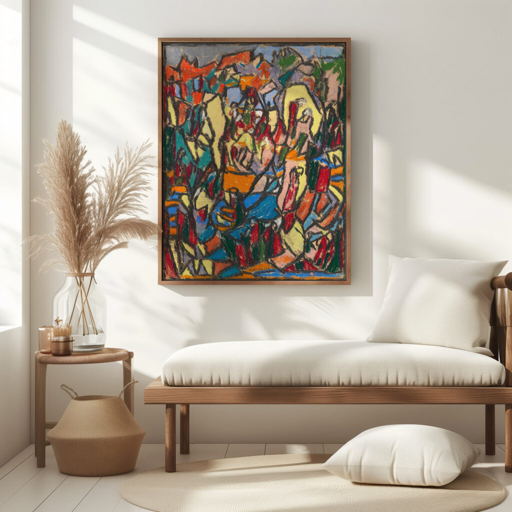 Belebte Landschaft 1925 Adolf Holzel 5 mockup
