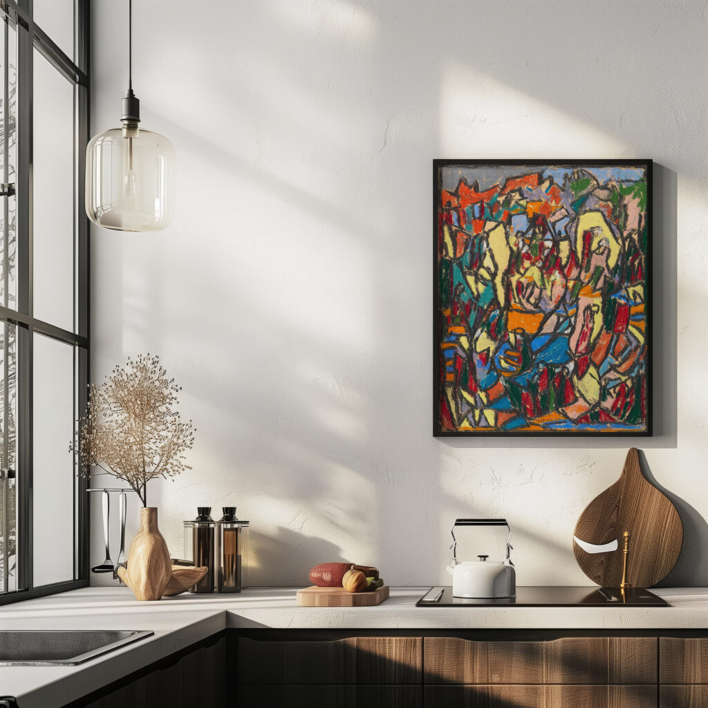 Belebte Landschaft 1925 Adolf Holzel 6 mockup