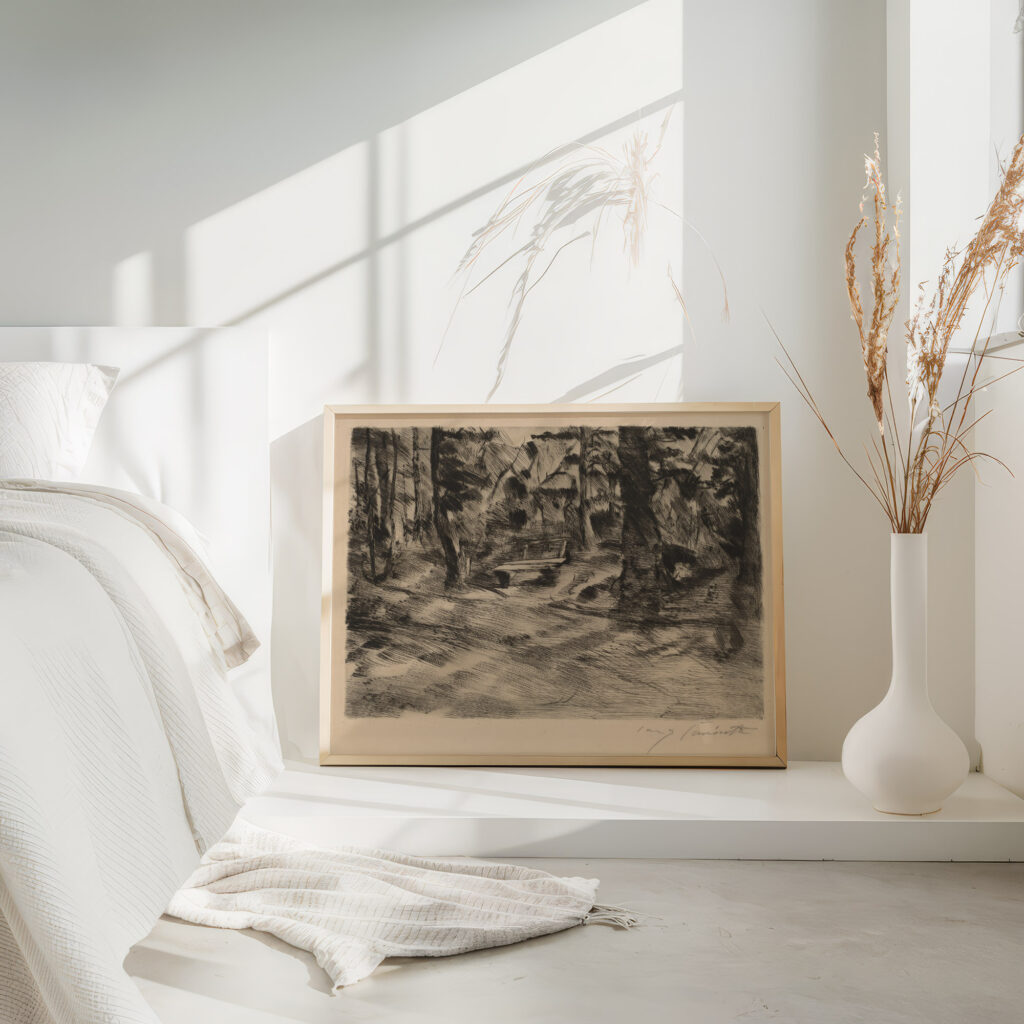 Bench in the Woods II Bank im Walde II 1917 Lovis Corinth 4 mockup