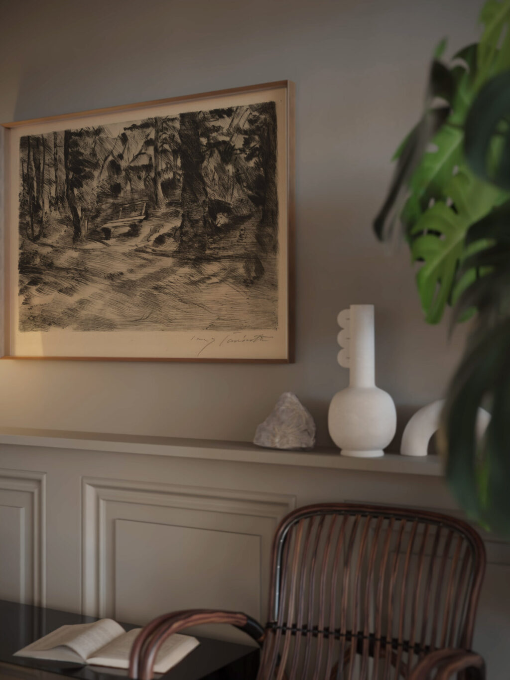 Bench in the Woods II Bank im Walde II 1917 Lovis Corinth video mockup