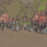 Benches in Kensington Park 1901 Joseph Pennell 8 mockup