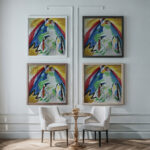 Berg 1909 Wassily Kandinsky framed posters mockup