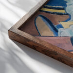Bergbach August Babberger close up dark wood mockup