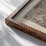 Berghang mit Ziegen 1920 Ernst Ludwig Kirchner close up dark wood mockup