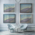 Berghange 1913 Koloman Moser framed posters mockup