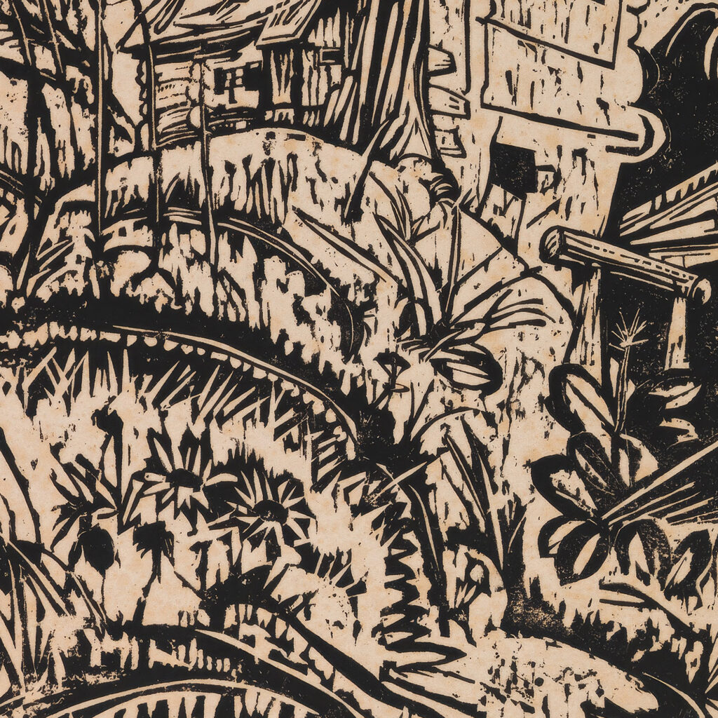 Berghaus mit Gewitterwolke Alphutte bei Gewitter 1917 Ernst Ludwig Kirchner 8 mockup