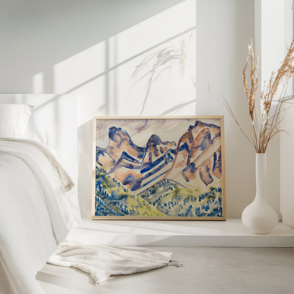 Berglandschaft 1916 August Babberger 4 mockup