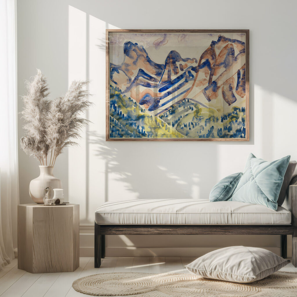 Berglandschaft 1916 August Babberger 5 mockup