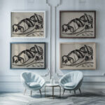 Berglandschaft August Babberger framed posters mockup