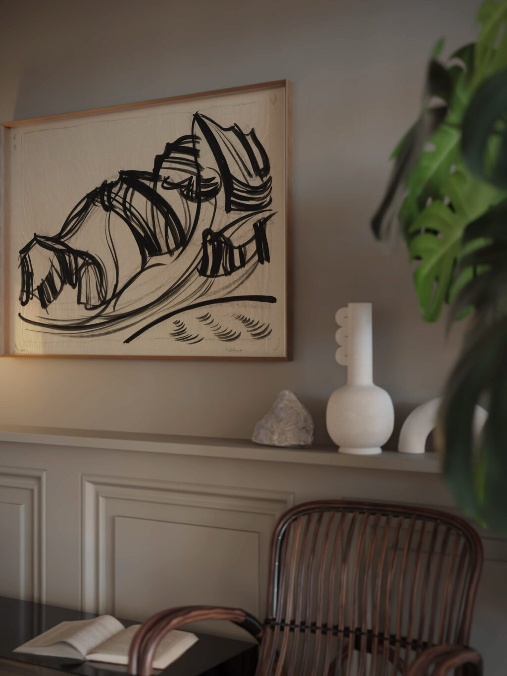 Berglandschaft August Babberger video mockup