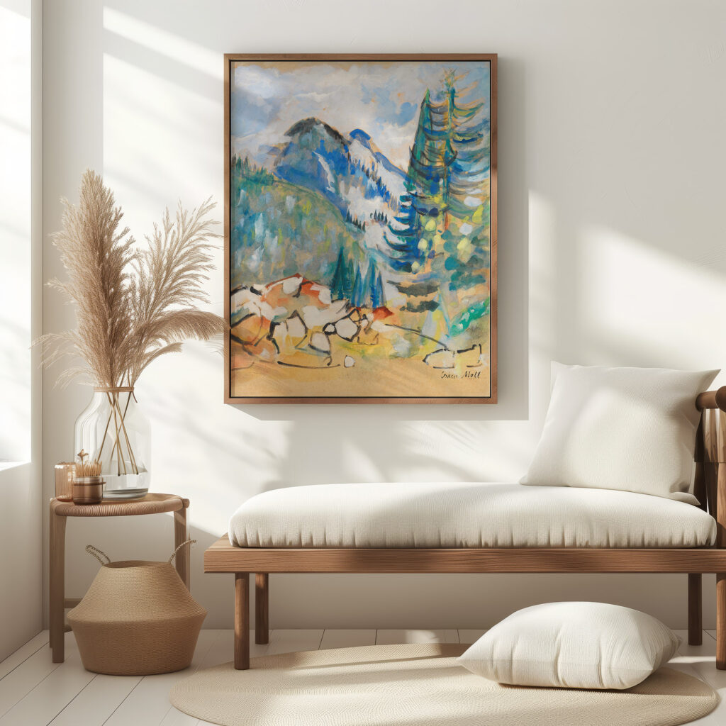 Berglandschaft I 1920 Oskar Moll 5 mockup