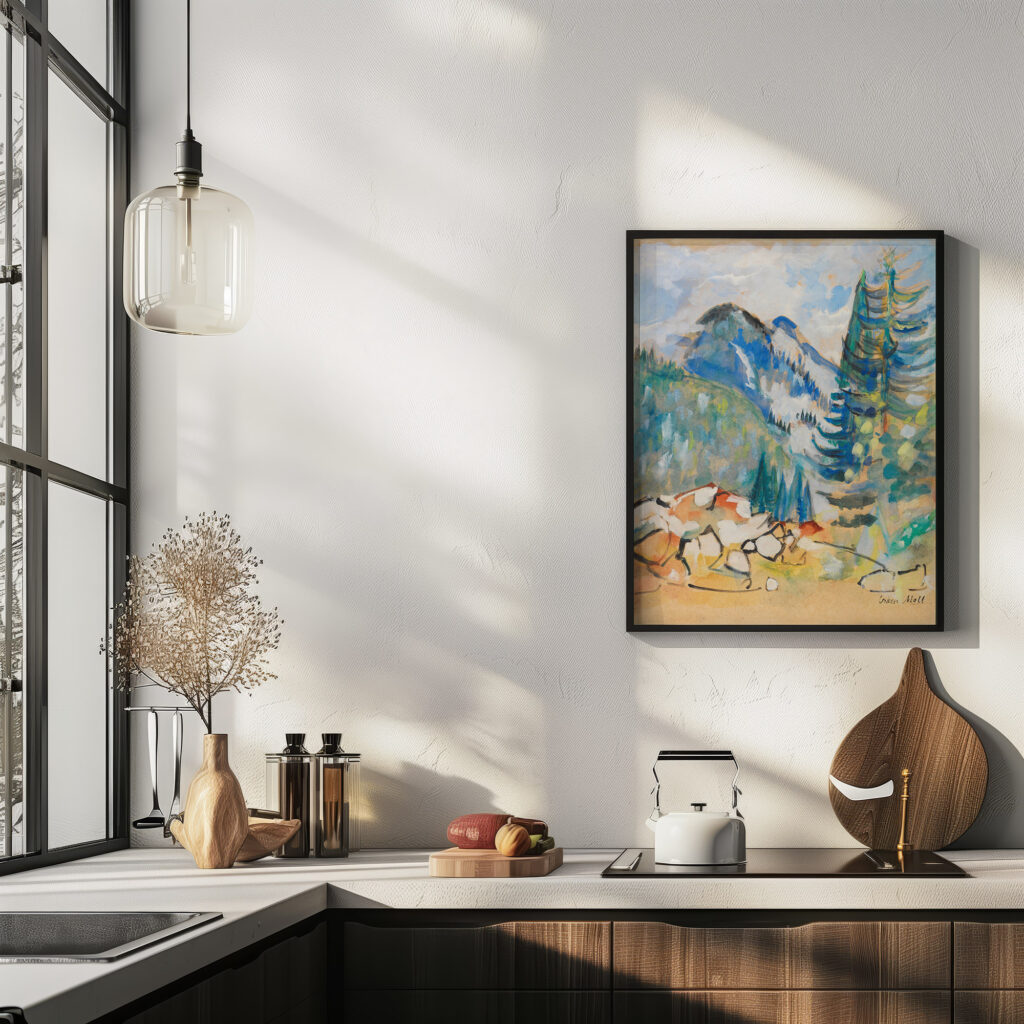 Berglandschaft I 1920 Oskar Moll 6 mockup