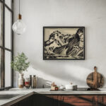 Berglandschaft im Bergell. August Babberger 6 mockup