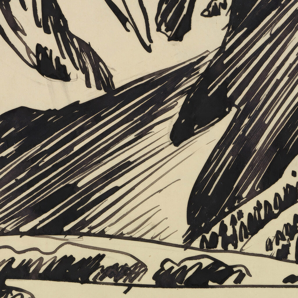 Berglandschaft im Bergell. August Babberger 8 mockup