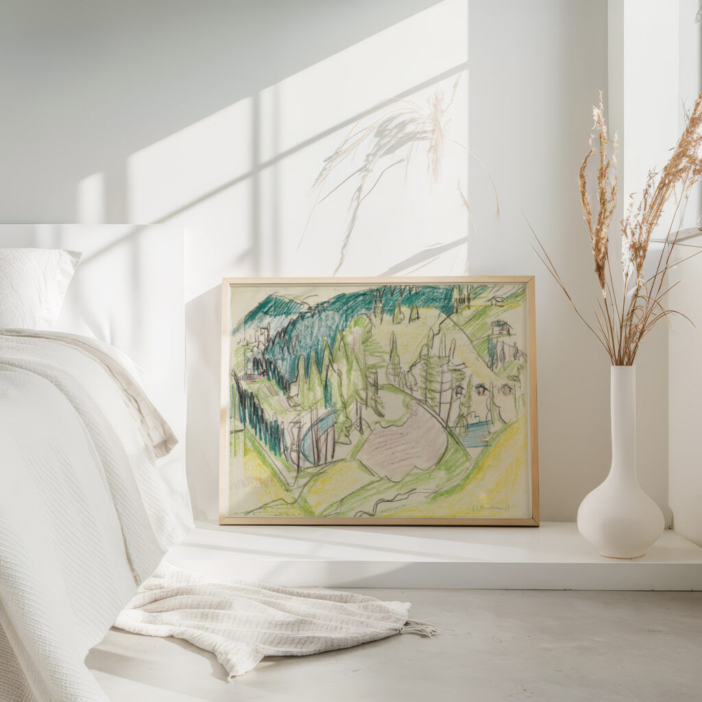 Berglandschaft mit Tannen 1919 Ernst Ludwig Kirchner 4 mockup