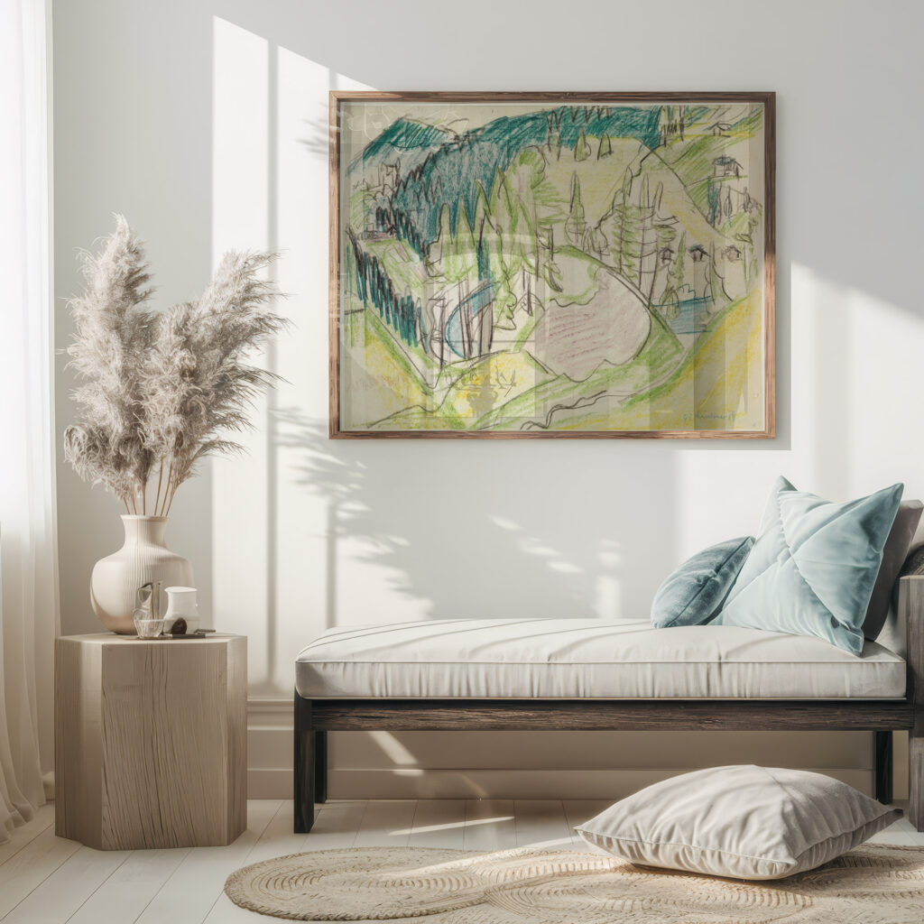 Berglandschaft mit Tannen 1919 Ernst Ludwig Kirchner 5 mockup