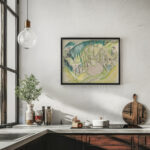 Berglandschaft mit Tannen 1919 Ernst Ludwig Kirchner 6 mockup