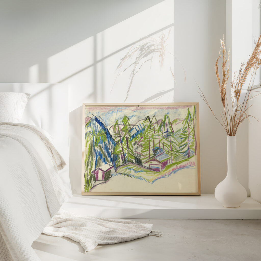 Berglandschaft von Clavadel Circa 1925 Ernst Ludwig Kirchner 4 mockup