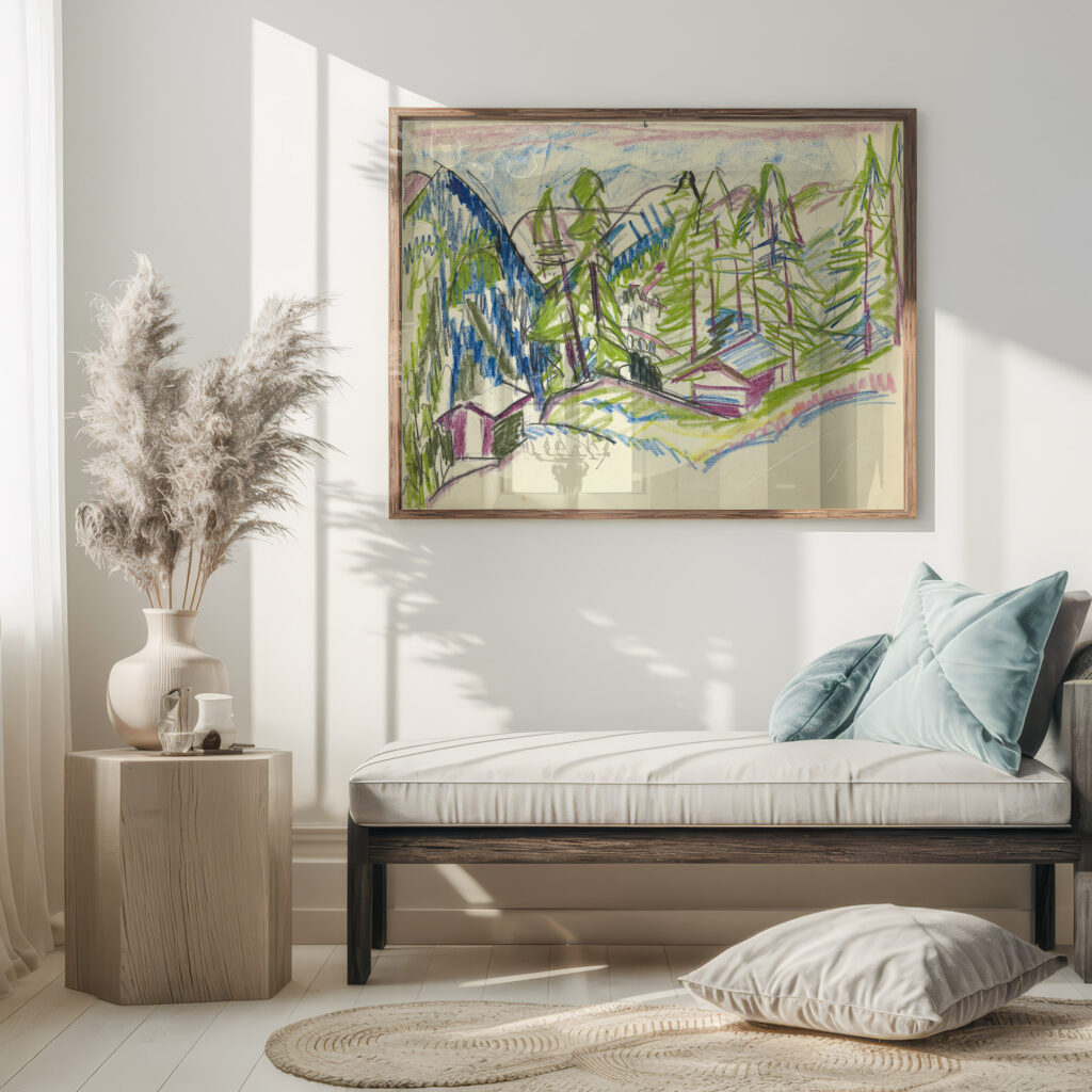 Berglandschaft von Clavadel Circa 1925 Ernst Ludwig Kirchner 5 mockup