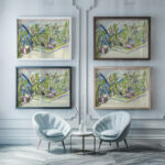 Berglandschaft von Clavadel Circa 1925 Ernst Ludwig Kirchner framed posters mockup