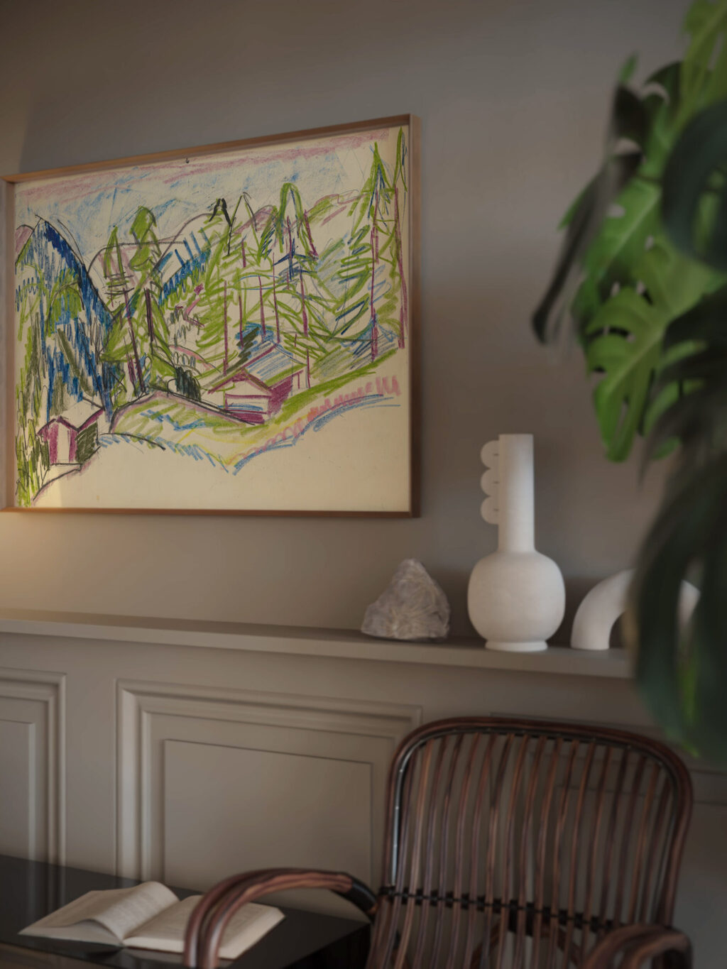 Berglandschaft von Clavadel Circa 1925 Ernst Ludwig Kirchner video mockup