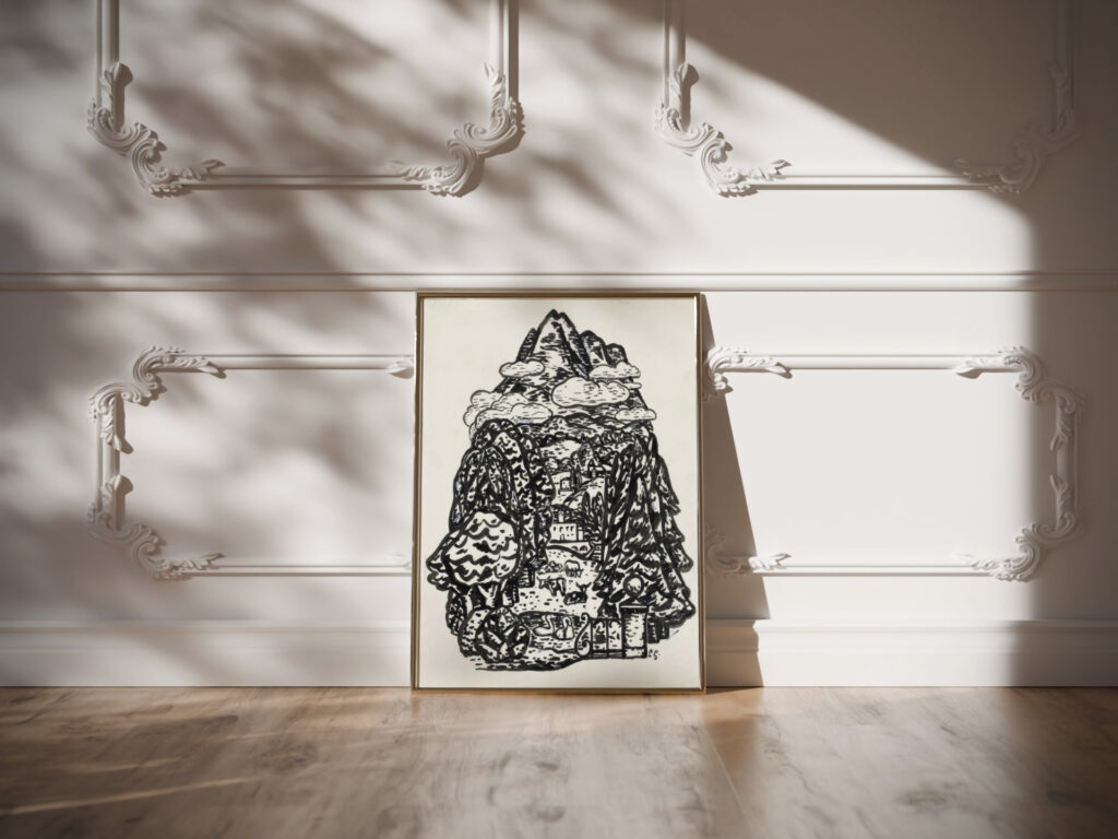 Berglandschap 1891 Leo Gestel video mockup