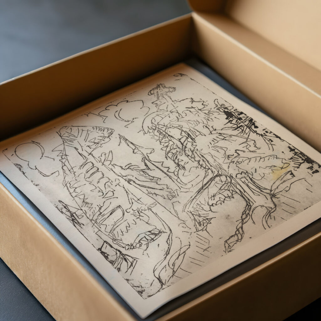 Bergtannen 1920 Ernst Ludwig Kirchner video mockup